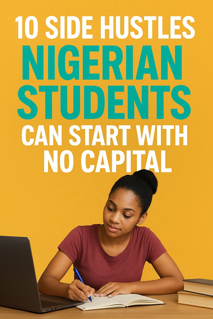 10 side hustles for Nigerian students with 0 Naira start up