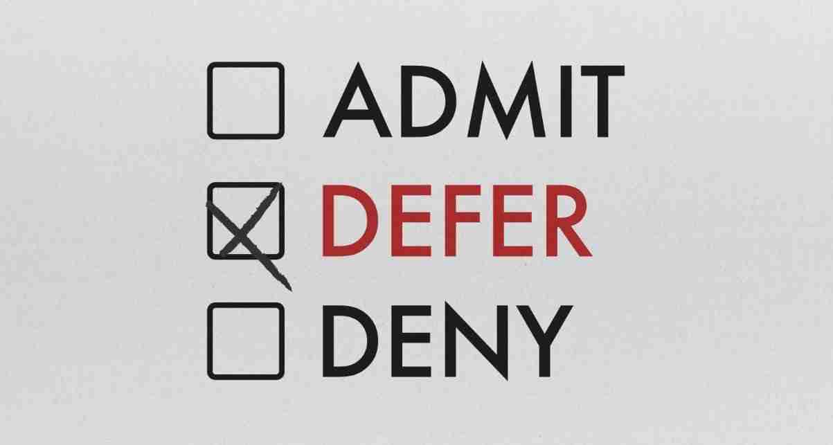 Admission Deferment Into a Uni or Poly 1