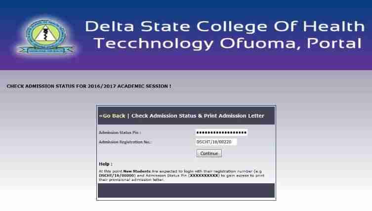 Delta State School of Health Technology School Fees For Fresh Students