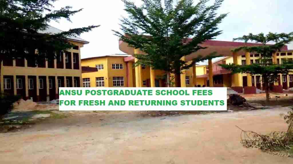 ANSU PG SCHOOL FEES