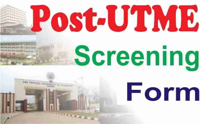 UNIBEN Post UTME Form