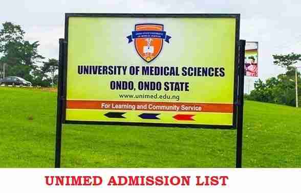 UNIMED Admission Lists