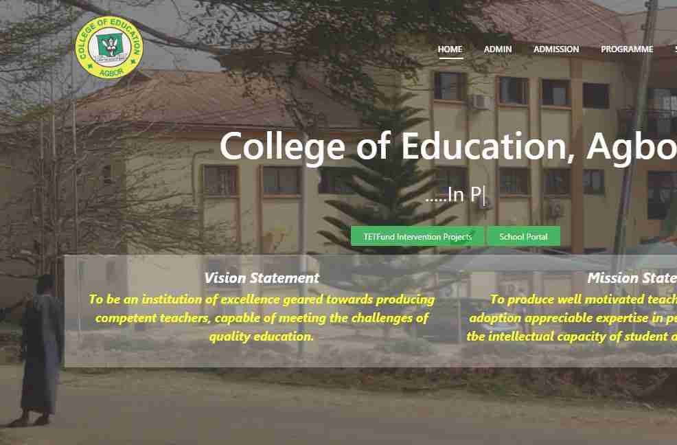 College Of Education Agbor School Fees