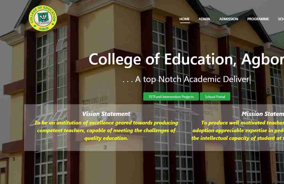 College of Education Agbor Cut Off Mark