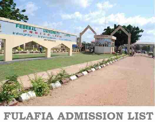 FULafia Admission List