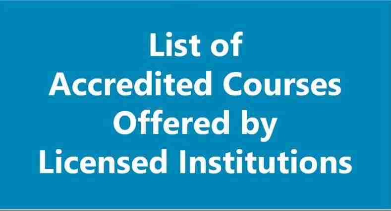 Accredited Courses Offered In Osisatech