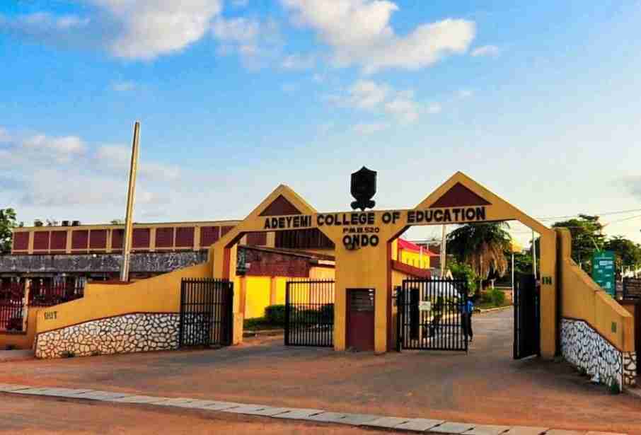 Adeyemi College of Education Ondo. Acceptance Fees