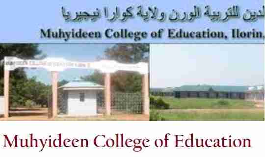 Muhyideen College of Education Ilorin Cut Off Mark