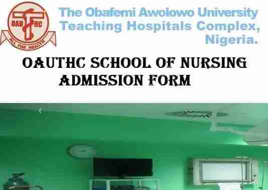School of Nursing OAUTHC Admission Form