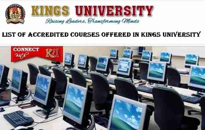 Courses Offered In Kings University