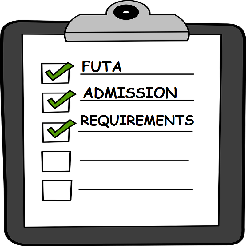 FUTA Admission Requirements