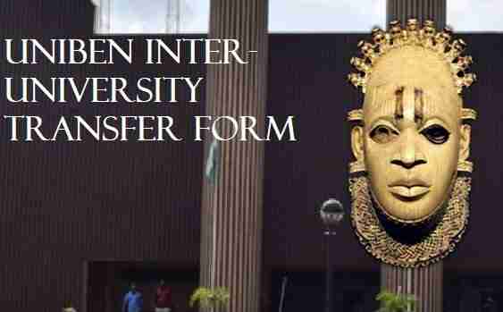 UNIBEN Inter university transfer form 1
