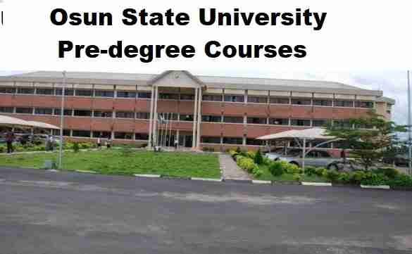 UNIOSUN Pre degree Courses