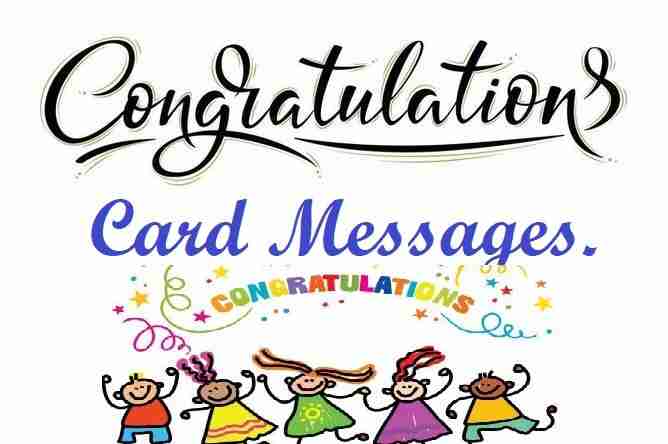 Congratulations Card Messages