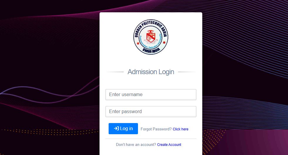 Dorben Poly Post UTME Form
