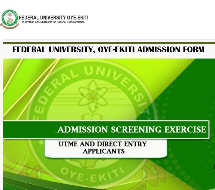FUOYE Post UTME Screening Form