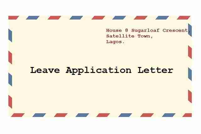 Leave Application Letter