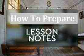 Lesson Note