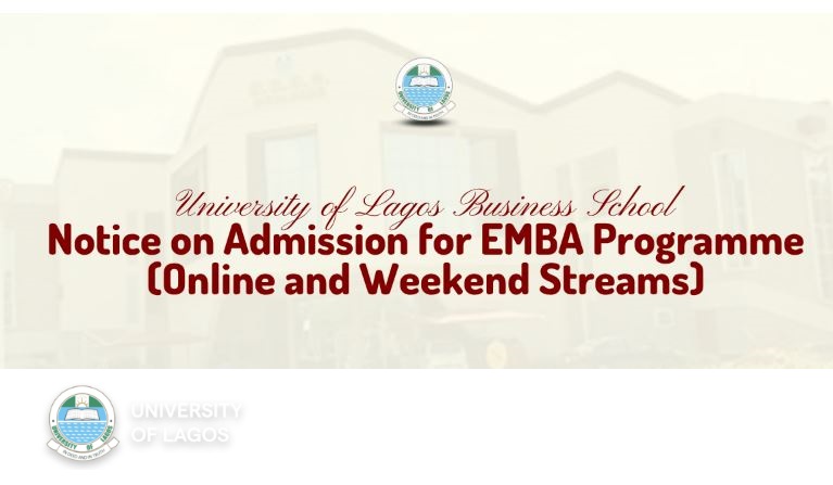 UNILAG Executive Masters of Business Adminitration Admission Form