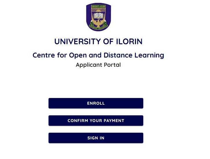 UNILORIN CODL Admission Form