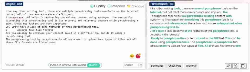 paraphrasing tool